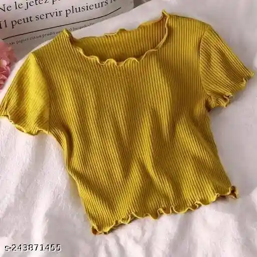 NEW STYLISH HALF SLEEVE PICO TOP FOR GIRLS WOMEN